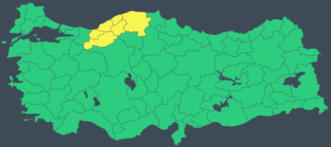 6 il için "sarı" uyarı: Kuvvetli kar yağışına dikkat